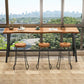 Contemporary Backless Dining Stools Wood Bar Stools with Footrest Clearhalo 'Bar Furniture' 'Bar Stools' 'bar_stools' 'furn' 'furn_bar_stools' 'Furniture' 'Kitchen & Dining Furniture' 6661450