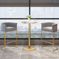 Glam Style Bar Stool Armed Upholstered Bar Stool for Dining Room Clearhalo 'Bar Furniture' 'Bar Stools' 'bar_stools' 'furn' 'furn_bar_stools' 'Furniture' 'Kitchen & Dining Furniture' 6661500