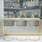 Glam Style Bar Stool Armed Upholstered Bar Stool for Dining Room Clearhalo 'Bar Furniture' 'Bar Stools' 'bar_stools' 'furn' 'furn_bar_stools' 'Furniture' 'Kitchen & Dining Furniture' 6661503