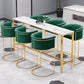 Glam Style Bar Stool Armed Upholstered Bar Stool for Dining Room Clearhalo 'Bar Furniture' 'Bar Stools' 'bar_stools' 'furn' 'furn_bar_stools' 'Furniture' 'Kitchen & Dining Furniture' 6661504