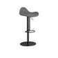 Industrial Adjustable Bar Stool Leather Backrest Counter Stool for Bristol Black Gray 1 Piece Clearhalo 'Bar Furniture' 'Bar Stools' 'bar_stools' 'furn' 'furn_bar_stools' 'Furniture' 'Kitchen & Dining Furniture' 6661525