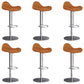Industrial Adjustable Bar Stool Leather Backrest Counter Stool for Bristol Silver Orange 6 Piece Set Clearhalo 'Bar Furniture' 'Bar Stools' 'bar_stools' 'furn' 'furn_bar_stools' 'Furniture' 'Kitchen & Dining Furniture' 6661551