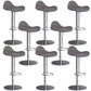 Industrial Adjustable Bar Stool Leather Backrest Counter Stool for Bristol Silver Gray 8 Piece Set Clearhalo 'Bar Furniture' 'Bar Stools' 'bar_stools' 'furn' 'furn_bar_stools' 'Furniture' 'Kitchen & Dining Furniture' 6661556