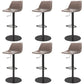 Industrial Leather Bar Stool Adjustable Backrest Bar Stool for Bristol Black Gray 6 Piece Set Clearhalo 'Bar Furniture' 'Bar Stools' 'bar_stools' 'furn' 'furn_bar_stools' 'Furniture' 'Kitchen & Dining Furniture' 6661604