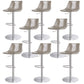 Industrial Leather Bar Stool Adjustable Backrest Bar Stool for Bristol Silver Light Gray 8 Piece Set Clearhalo 'Bar Furniture' 'Bar Stools' 'bar_stools' 'furn' 'furn_bar_stools' 'Furniture' 'Kitchen & Dining Furniture' 6661607