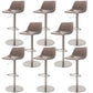 Industrial Leather Bar Stool Adjustable Backrest Bar Stool for Bristol Silver Gray 8 Piece Set Clearhalo 'Bar Furniture' 'Bar Stools' 'bar_stools' 'furn' 'furn_bar_stools' 'Furniture' 'Kitchen & Dining Furniture' 6661609