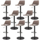 Industrial Leather Bar Stool Adjustable Backrest Bar Stool for Bristol Black Gray 8 Piece Set Clearhalo 'Bar Furniture' 'Bar Stools' 'bar_stools' 'furn' 'furn_bar_stools' 'Furniture' 'Kitchen & Dining Furniture' 6661612