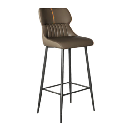 Modern Leather Bar Stool Upholstered Counter Stool for Bristol
