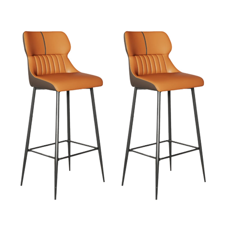 Modern Leather Bar Stool Upholstered Counter Stool for Bristol