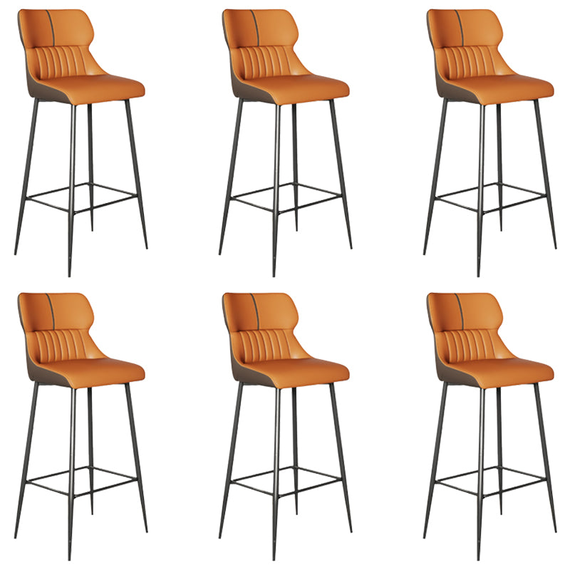 Modern Leather Bar Stool Upholstered Counter Stool for Bristol