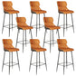 Modern Leather Bar Stool Upholstered Counter Stool for Bristol