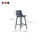 Modern Velvet Bar Stool Backrest Counter Stool for Dining Room Clearhalo 'Bar Furniture' 'Bar Stools' 'bar_stools' 'furn' 'furn_bar_stools' 'Furniture' 'Kitchen & Dining Furniture' 6661790