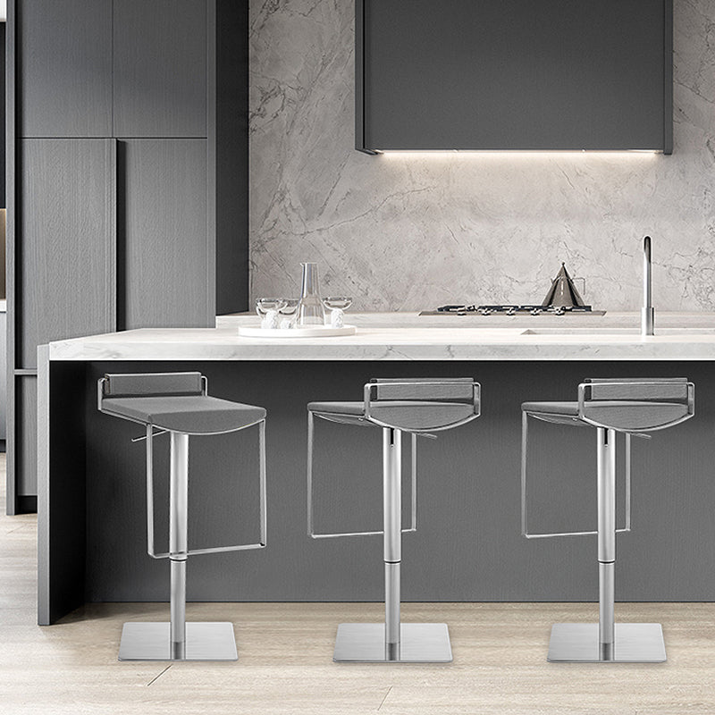 Industria Fabric Bar Stool Modern Low Back Counter Stool for Bristol