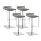Industria Fabric Bar Stool Modern Low Back Counter Stool for Bristol