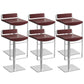 Industria Fabric Bar Stool Modern Low Back Counter Stool for Bristol