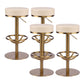 Industrial Leather Bar Stool Adjustable Backless Counter Stool for Bristol