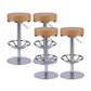 Industrial Leather Bar Stool Adjustable Backless Counter Stool for Bristol