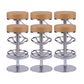 Industrial Leather Bar Stool Adjustable Backless Counter Stool for Bristol