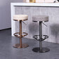 Industrial Leather Bar Stool Adjustable Backless Counter Stool for Bristol