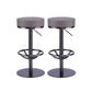 Industrial Leather Bar Stool Adjustable Backless Counter Stool for Bristol