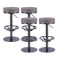 Industrial Leather Bar Stool Adjustable Backless Counter Stool for Bristol