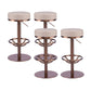 Industrial Leather Bar Stool Adjustable Backless Counter Stool for Bristol