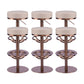 Industrial Leather Bar Stool Adjustable Backless Counter Stool for Bristol