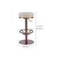 Industrial Leather Bar Stool Adjustable Backless Counter Stool for Bristol
