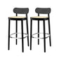 Wood Dining Stools Contemporary Armless Bar Stools with Footrest