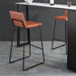 Metal Low Back Dining Stools Contemporary Armless Bar Stools with Footrest Clearhalo 'Bar Furniture' 'Bar Stools' 'bar_stools' 'furn' 'furn_bar_stools' 'Furniture' 'Kitchen & Dining Furniture' 6662028
