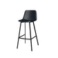 Metal Low Back Dining Stools Contemporary Armless Bar Stools with Footrest Matte Black 1 Piece Clearhalo 'Bar Furniture' 'Bar Stools' 'bar_stools' 'furn' 'furn_bar_stools' 'Furniture' 'Kitchen & Dining Furniture' 6662034