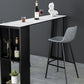 Metal Low Back Dining Stools Contemporary Armless Bar Stools with Footrest Clearhalo 'Bar Furniture' 'Bar Stools' 'bar_stools' 'furn' 'furn_bar_stools' 'Furniture' 'Kitchen & Dining Furniture' 6662038