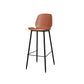 Metal Low Back Dining Stools Contemporary Armless Bar Stools with Footrest Brown 1 Piece Clearhalo 'Bar Furniture' 'Bar Stools' 'bar_stools' 'furn' 'furn_bar_stools' 'Furniture' 'Kitchen & Dining Furniture' 6662051