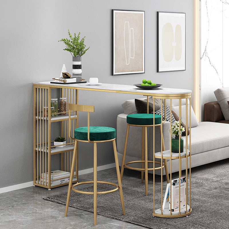 Sgabelli da pranzo in metallo bassa schiena sgabelli da bar senza braccio contemporanei con cuscino