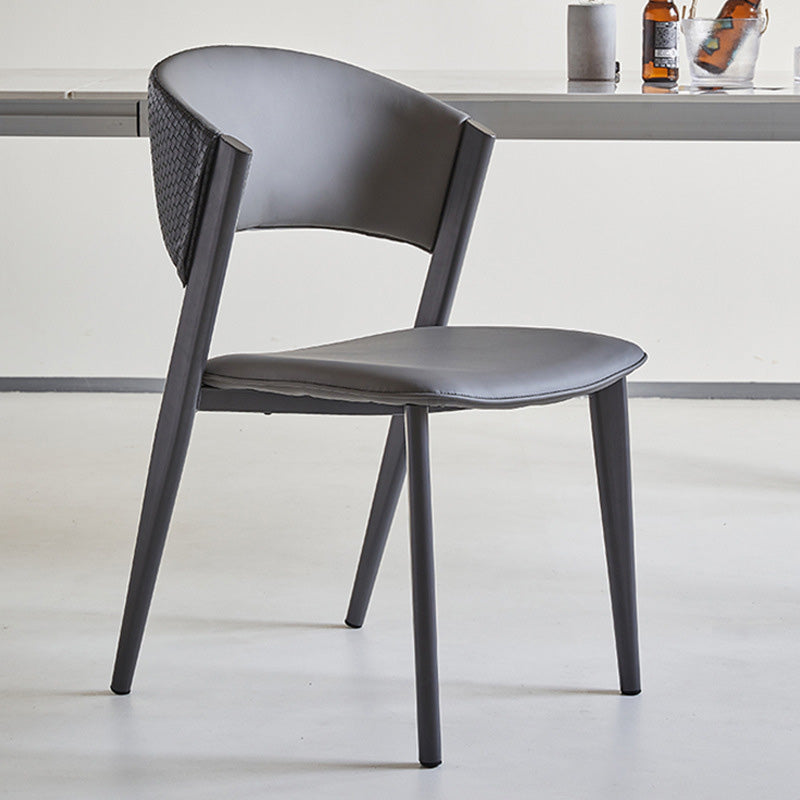 Industrielle armlose Küche Essnetzstuhl Kunstleder Seitenstuhl