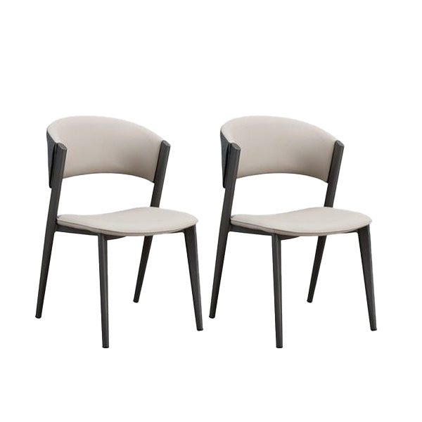 Industrielle armlose Küche Essnetzstuhl Kunstleder Seitenstuhl