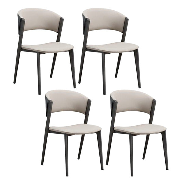 Industrielle armlose Küche Essnetzstuhl Kunstleder Seitenstuhl