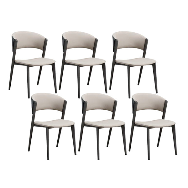 Industrielle armlose Küche Essnetzstuhl Kunstleder Seitenstuhl