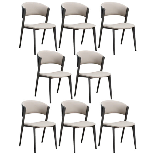 Industrielle armlose Küche Essnetzstuhl Kunstleder Seitenstuhl