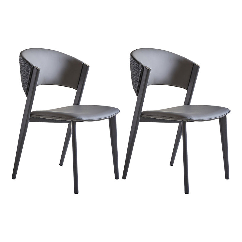 Industrielle armlose Küche Essnetzstuhl Kunstleder Seitenstuhl