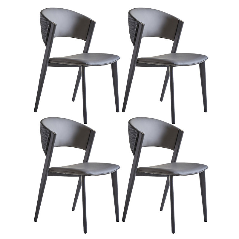 Industrielle armlose Küche Essnetzstuhl Kunstleder Seitenstuhl