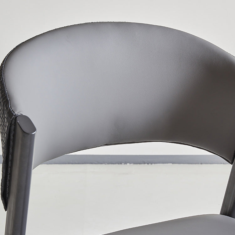 Industrielle armlose Küche Essnetzstuhl Kunstleder Seitenstuhl