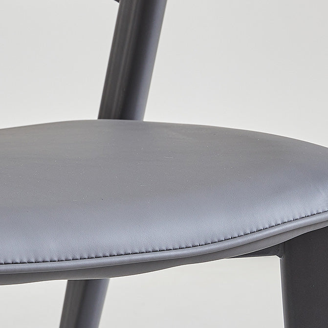 Industrielle armlose Küche Essnetzstuhl Kunstleder Seitenstuhl