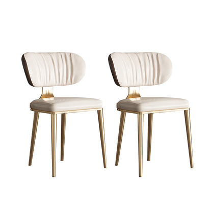 Glam Küche Esszimmerstühle gepolsterte armlose Esstühle