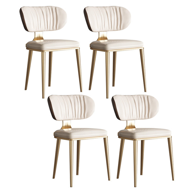 Glam Küche Esszimmerstühle gepolsterte armlose Esstühle