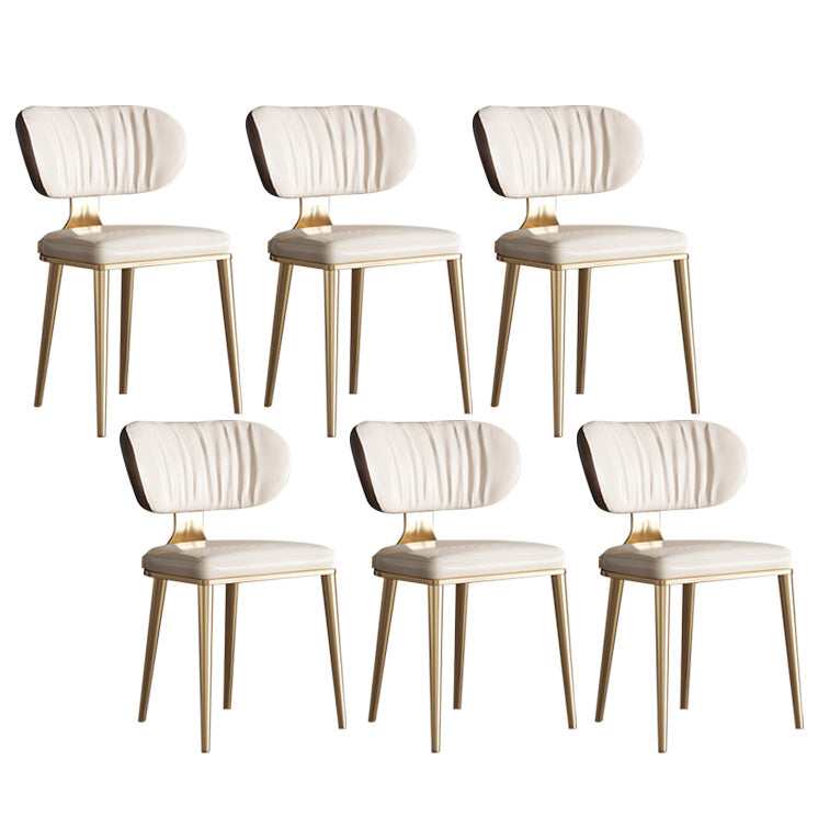 Glam Küche Esszimmerstühle gepolsterte armlose Esstühle
