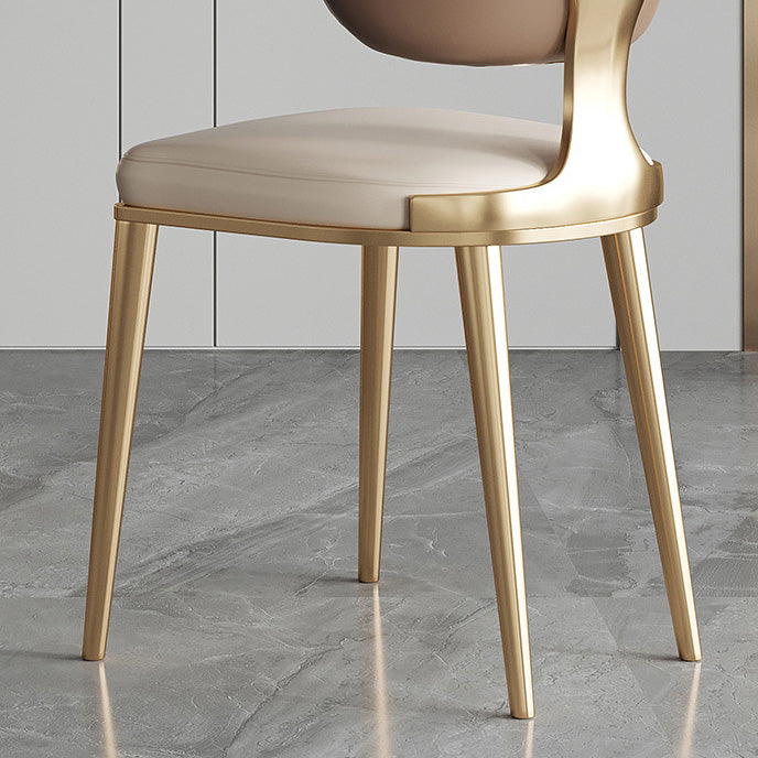 Glam Küche Esszimmerstühle gepolsterte armlose Esstühle