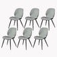Armless Kitchen Dining Side Chair Industrial Wingback Side Chair