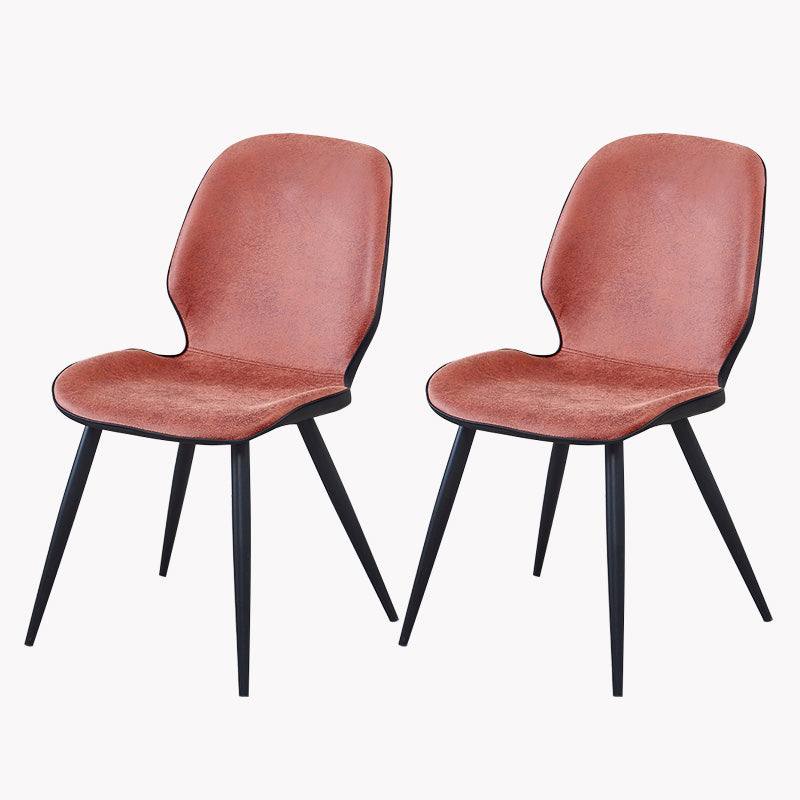 Armless Kitchen Dining Side Chair Industrial Wingback Side Chair