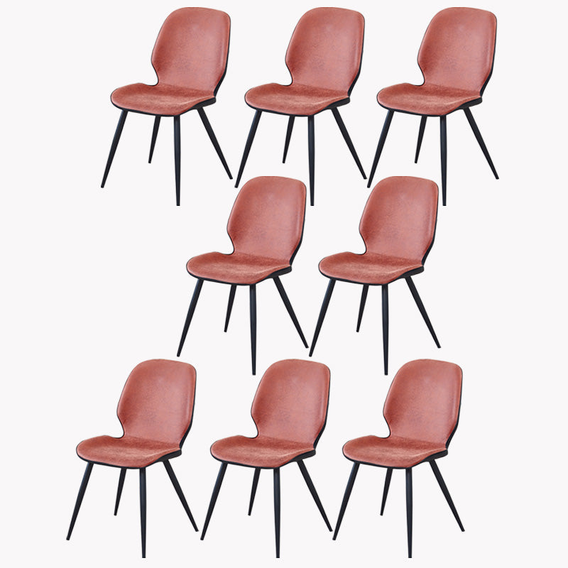 Armless Kitchen Dining Side Chair Industrial Wingback Side Chair